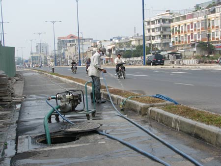 Đại lộ Đông Tây: Mảng xanh tơi tả