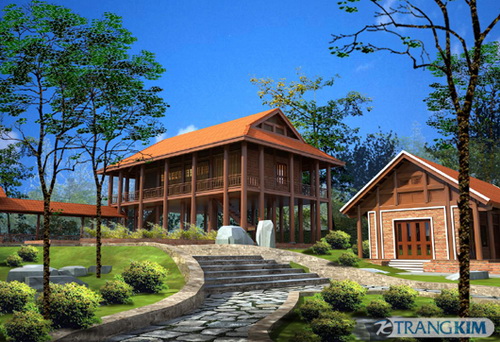Xu hướng thiết kế nhà gỗ trong kiến trúc nhà vườn hiện đại
