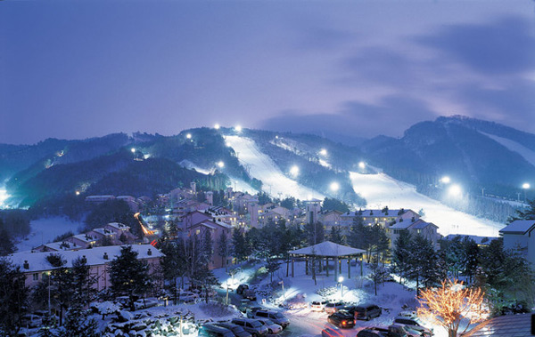 Những khu nghỉ phủ tuyết trắng lãng mạn của xứ Hàn