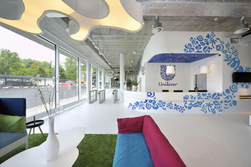 Ngắm văn phòng đầy màu sắc của Unilever