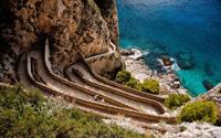 Via Krupp – một trong những con đường đẹp nhất thế giới ở đảo Capri, nước Ý
