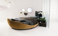 Giường tròn - món nội thất ấn tượng cho phòng ngủ hiện đại