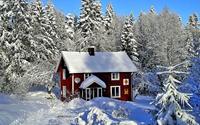 Những ngôi nhà lung linh trong tuyết trắng