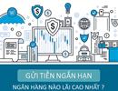 Muốn gửi tiền ngắn hạn, chọn ngân hàng nào để có lãi suất cao nhất?