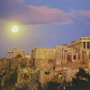 Hoàng hôn trên thành phố Athens